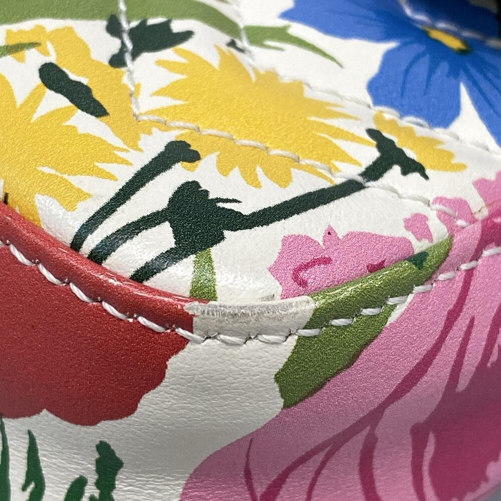 Gucci GG Marmont Quilted Super Mini Bag Shoulder Bag 476433 White Pink Multi - Picture 6 of 8